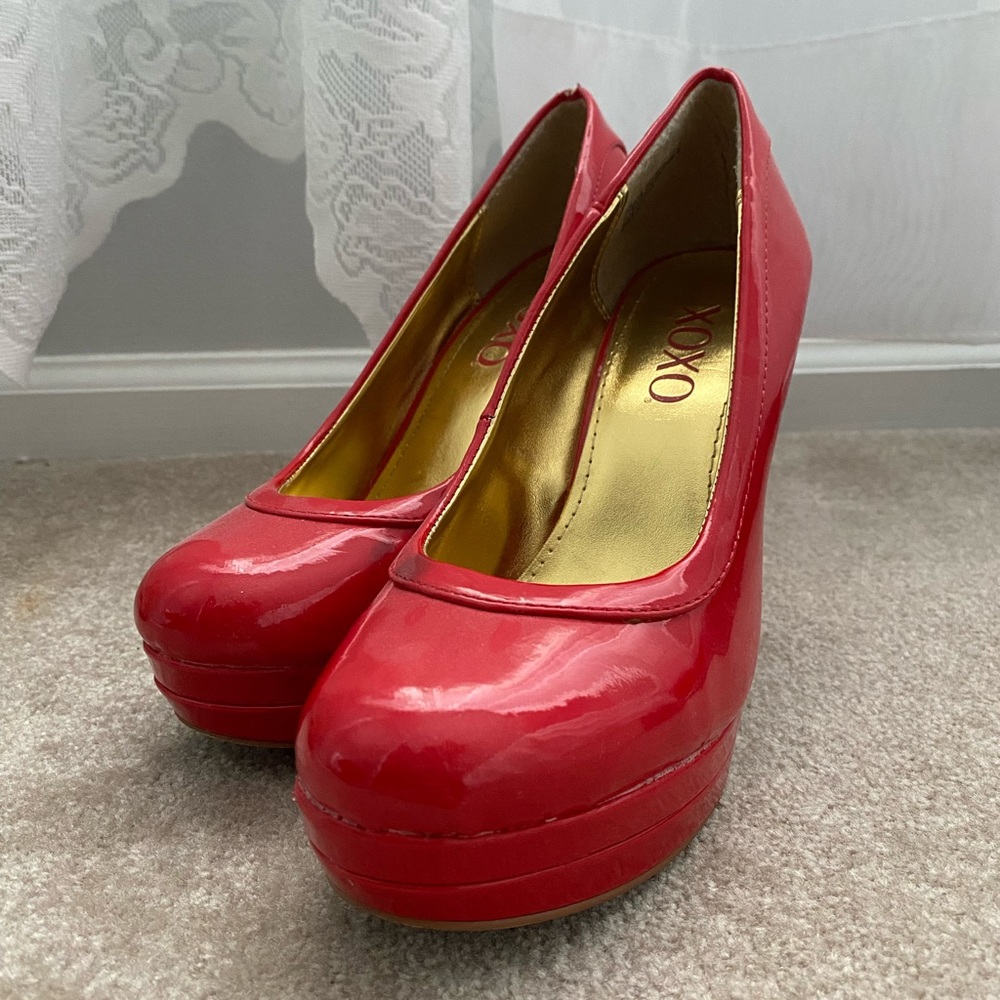 Red Patent Leather Pumps